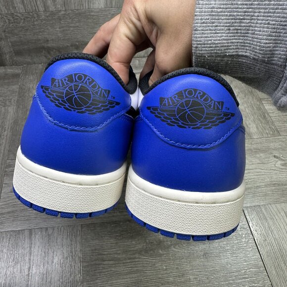 Air Jordan 1 Retro Low OG Men's size 9 Royal Blue Black CZ0790-140 - Picture 6 of 8